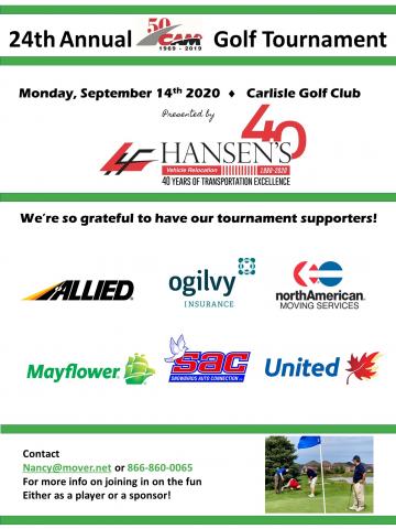 Golf 2020 Thank you sponsors