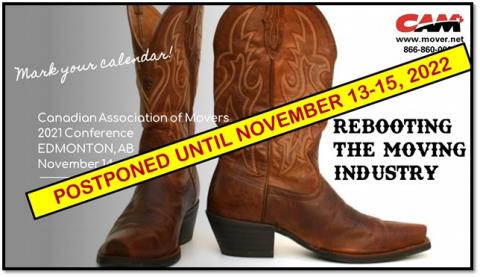 CAM Conference Postponed to 2022